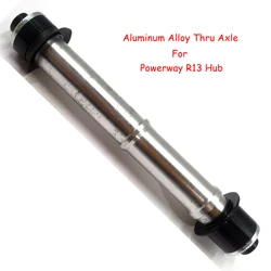 Aluminum Alloy Thru Axle And Side Cap For Powerway R13 V Brake Rear Hub 10/QRX130mm Converting Axis Hubs Repair