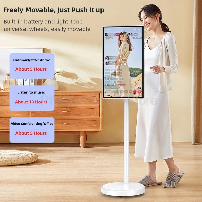 Hot size 24Inch Smart Wireless Display Touch Screen Android Portable Smart Tv Indoor Conference Mobile for Gym Gaming Television