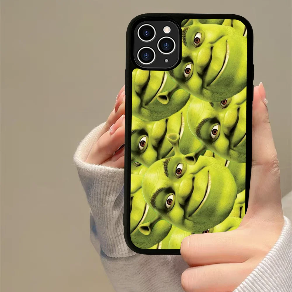 Cartoon Moive S-shreks Phone Case Silicone PC+TPU For Samsung S10 20 30 22 23 24 Plus Lite Ultra Cover