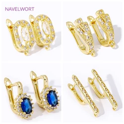Luxury 18K Gold Plated Brass Earwires Fasteners Earring Hooks,Earring Making Supplies, For DIY Earrings Jewelry Making Findings