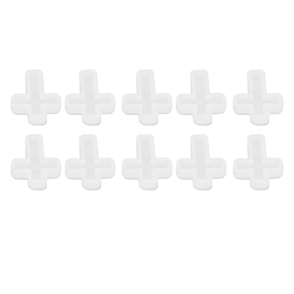 10pcs Easy Mirror Effect Cross Resin Mold Easy Demoulding Elastic Silicone Candle Mold Epoxy Resin Mold For DIY