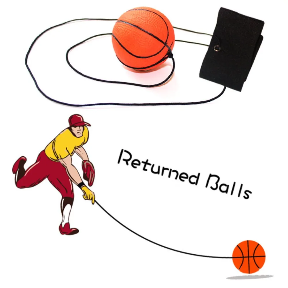 새로운 탄성 리턴 스펀지 볼 나일론 스트링 게임 운동 고무 핸드 볼 어린이 장난감 손가락 밴드 볼 야외용