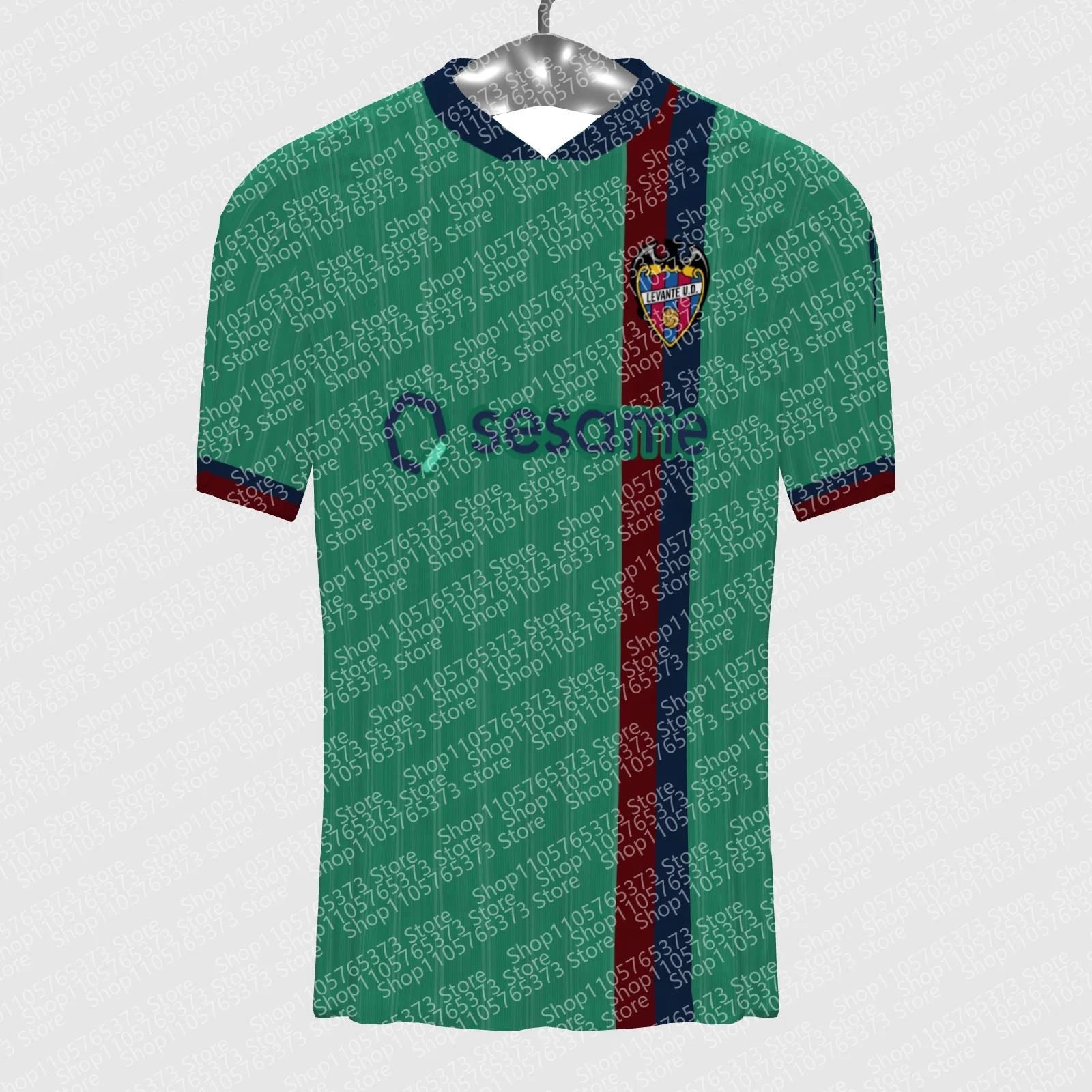 26-27 Unisex Levante UD Home Football Jersey 3D Printed Short Sleeved Sports Comfortable T-shirt Same for Adults Family Kids Tee