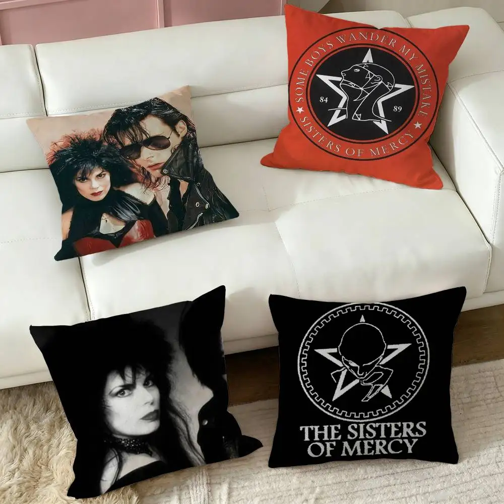 The Sisters of Mercy  Pillow Case Square Double-Sided Sofa Cushion Cover Bedroom Bedside Pillow