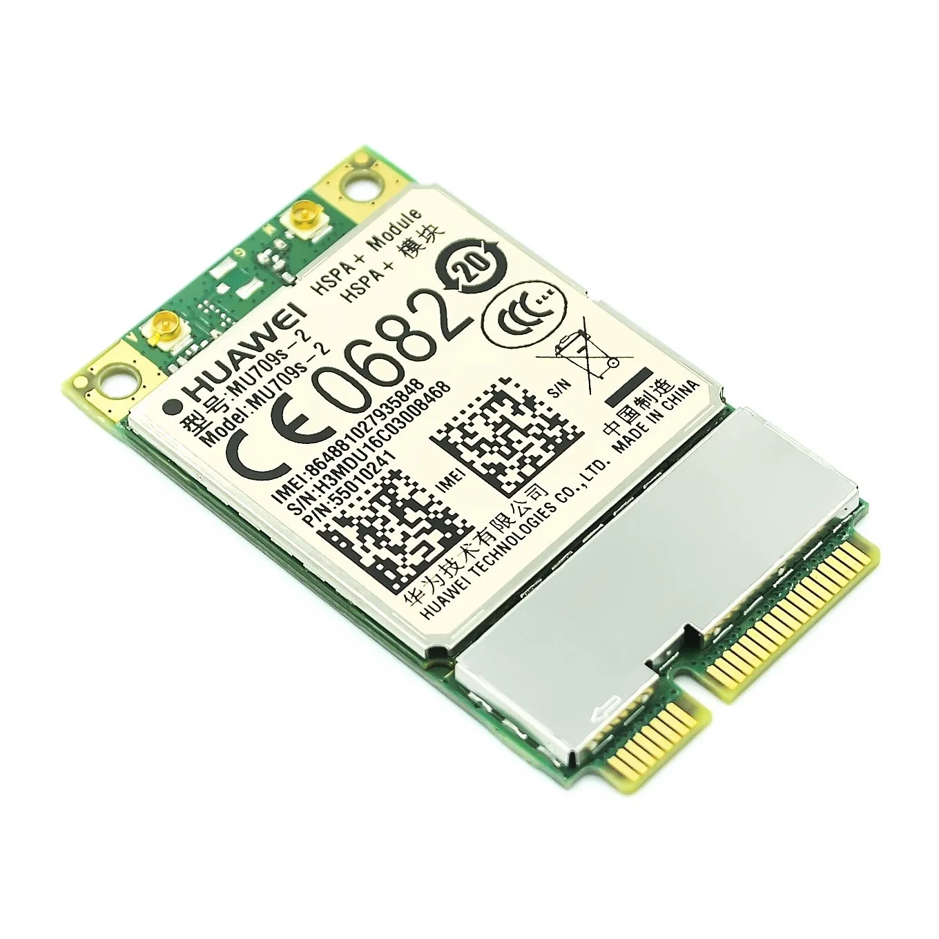 

Huawei MU709s-2 MiniPCIe UMTS HSPA+ 900/2100MHz WCDMA Wireless Module MU709 Second-hand Chip