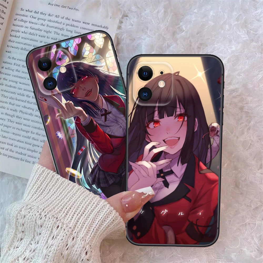 B25 Kakegurui Yumeko Jabami Soft Silicone Phone Case for iPhone 15 14 Plus 13 12 11 X XS XR Pro Max Mini 8 7 Plus