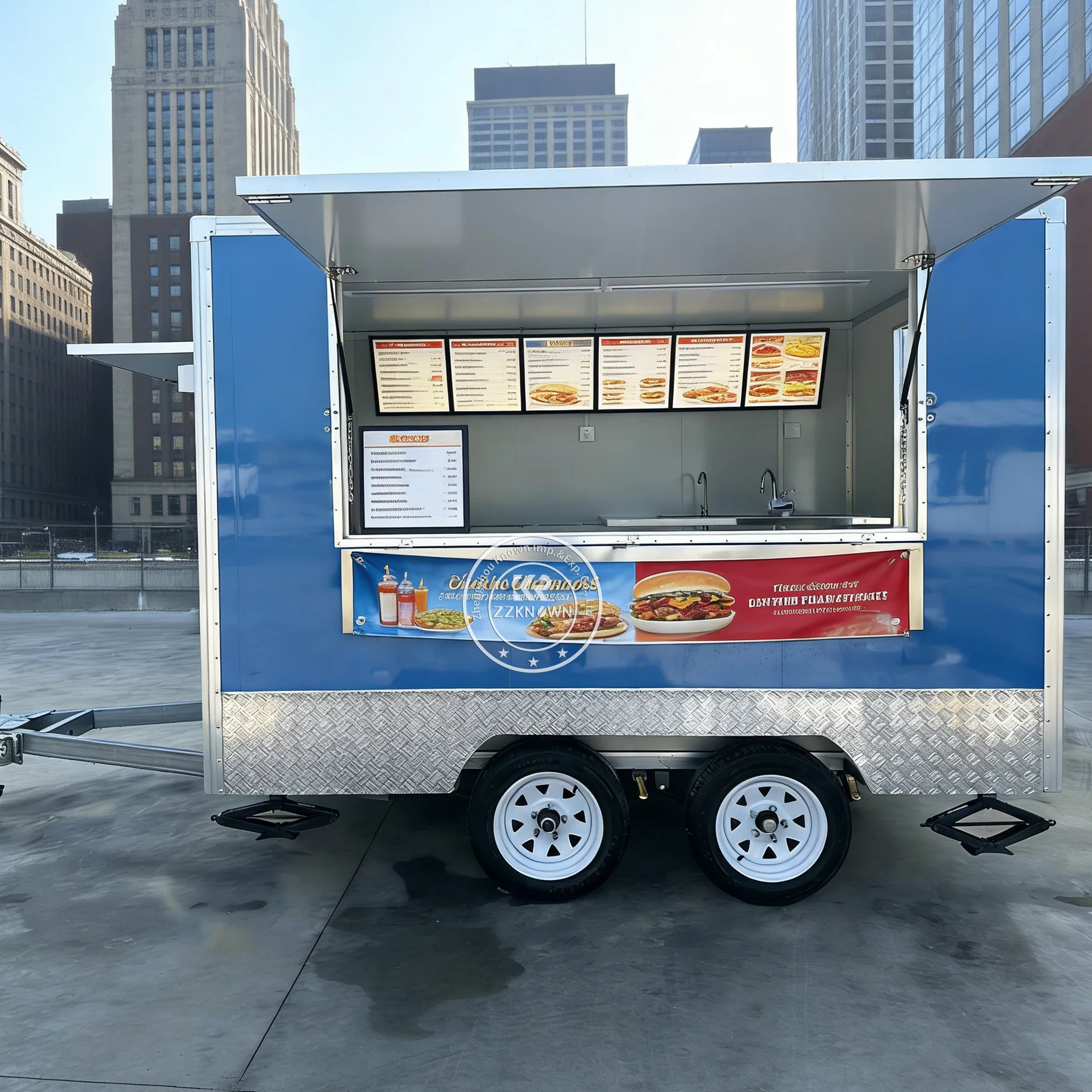 

Commercial Catering Kitchen Trailer Food Trailer Custom Street Beverage Drink Truck Mobile Food Truck With Full Kitchen