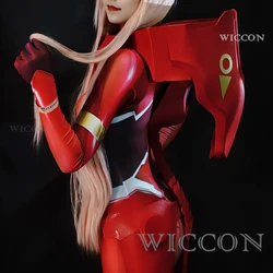 Anime 02 rekwizyt Cosplay DARLING FRANXX Zero dwa rekwizyty do Cosplay kask z kabiną 02 seksowne skórzane lingery