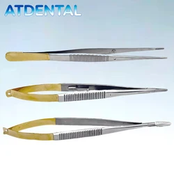 18cm Dental Stainless Steel Castroviejo Needle Holder Surgical Scissors Orthodontic Implant Holding Forceps Tweezer