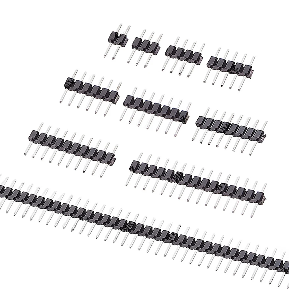 10PCS 2.0MM Strip Connector Socket 2MM 1X2/3/4/5/6/7/40 PIN Single Row Straight Male PIN 8p/10p/15p/40p