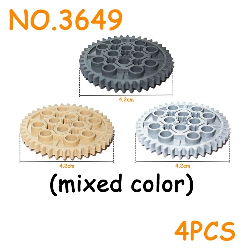 Technical Building Blocks MOC Parts Gear Bulk Bricks 3649 3648 3647 10928 32498 32269 32270 32198 6589 4019 94925 3650 46372