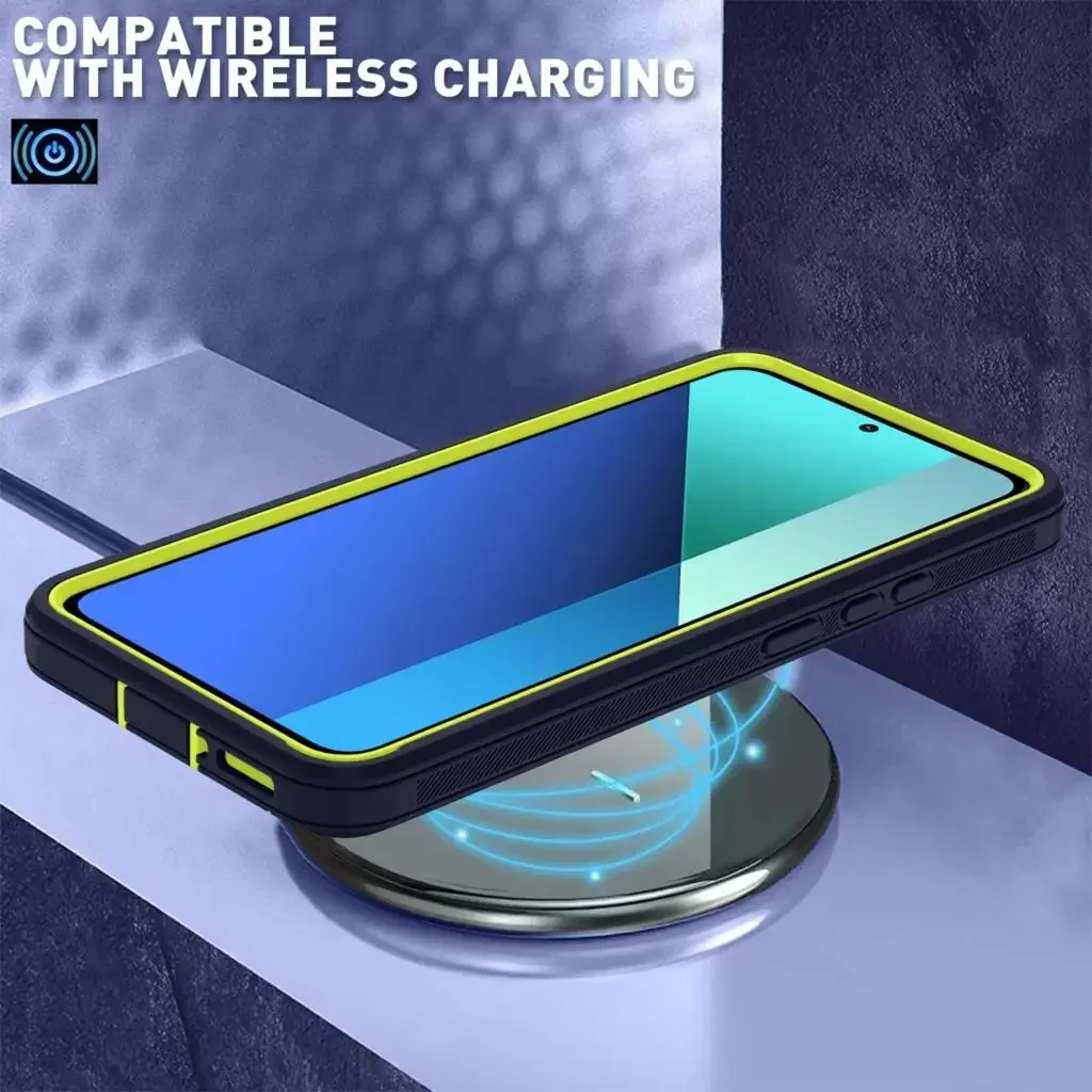 Armadura caso à prova de choque para xiaomi poco x6 m6pro redmi nota 13 pro resistente capa à prova de poeira para redmi nota 13 pro +