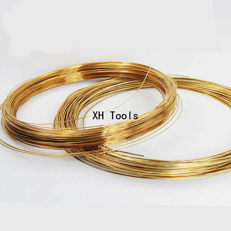 Filo di ottone Asta di ottone massiccio, Filo nudo, Filo metallico rotondo Filo morbido e sottile fatto a mano Diametro 0,3 mm 0,4 mm 0,5 mm 0,6 mm 0,7 mm 0,8 mm ~ 3 mm