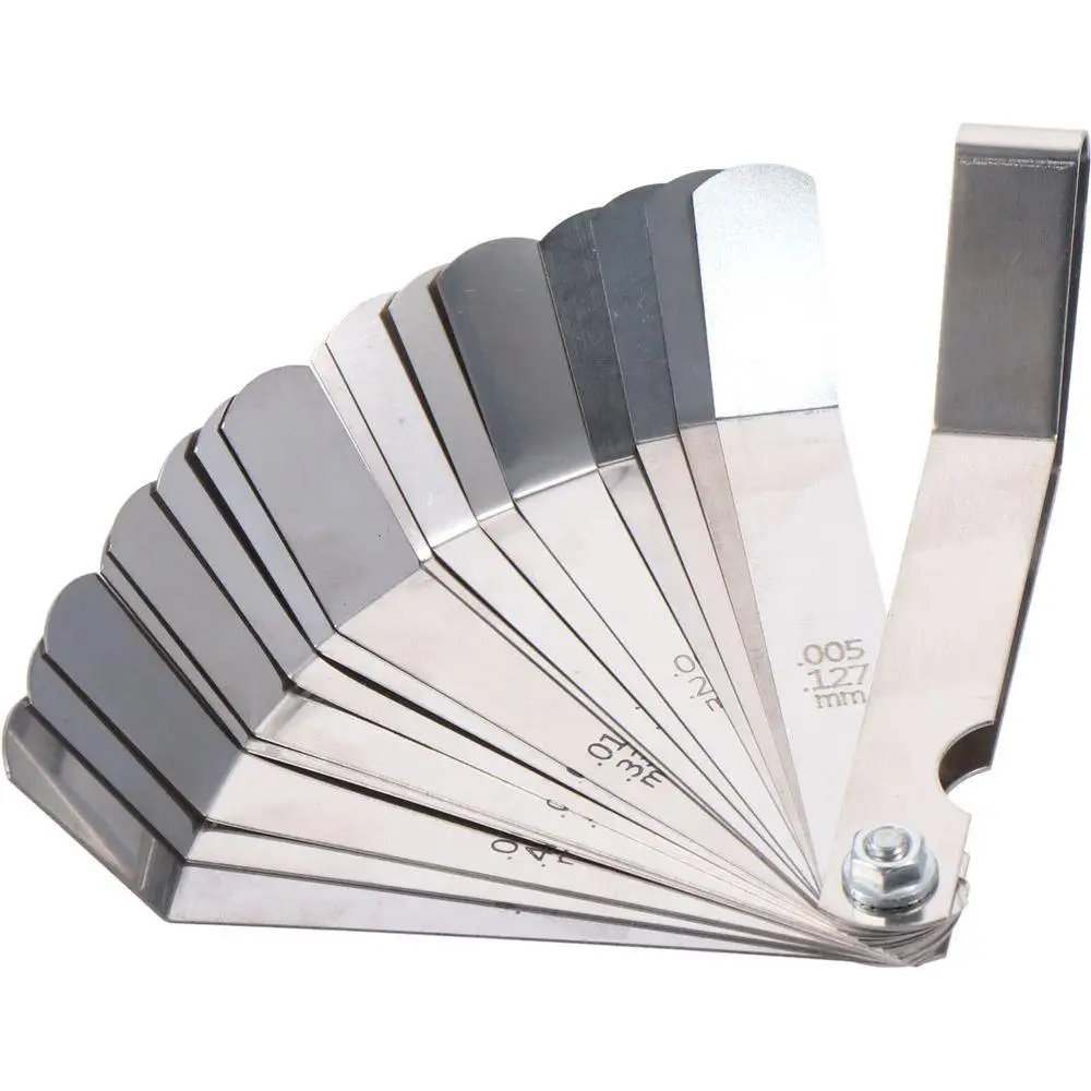

For Spark Plug ​Gap Valve Offset 16 Blades 100mm Metric Gauge Feeler Gauge