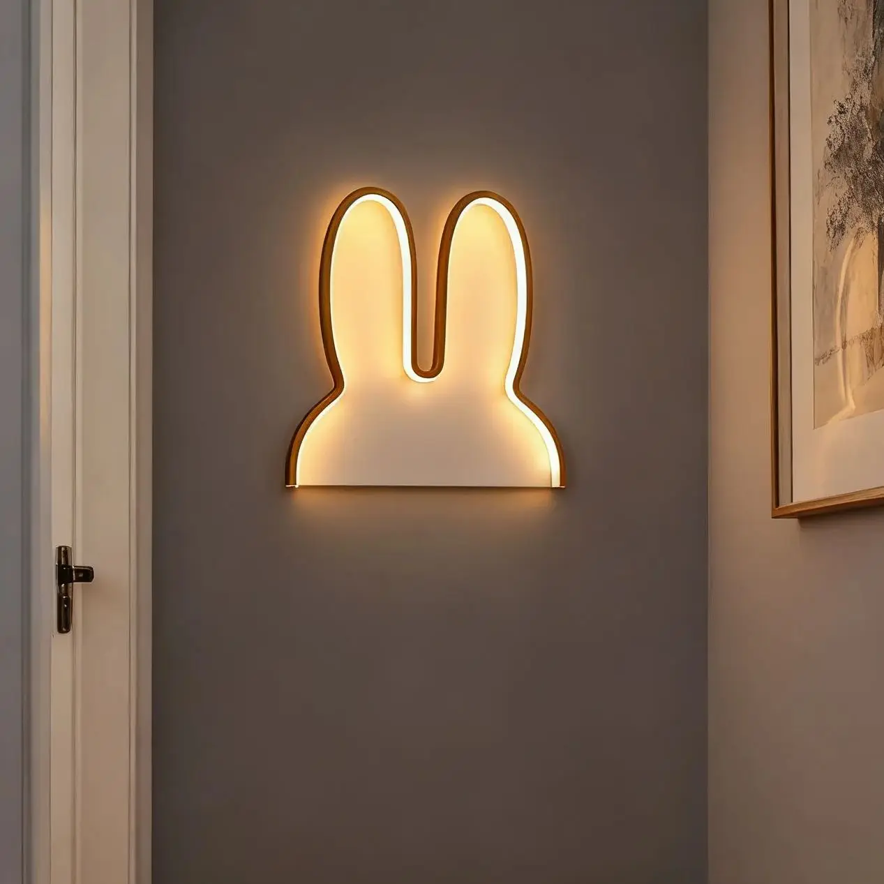 Lampu Malam Kelinci Lampu LED Bertenaga USB Lampu Malam LED Hewan Lucu Lampu Meja Samping Tempat Tidur Bayi Anak-anak Lampu Malam Kamar Tidur Hadiah Liburan