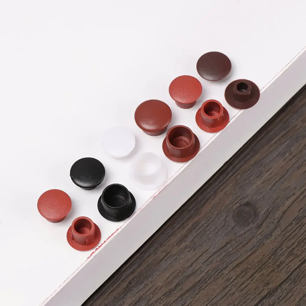 50Pcs Useful Drill Hole Plug Exterior Hardware Protective Cap Dust Plug Stopper Furniture Hole Covers Screw Decor