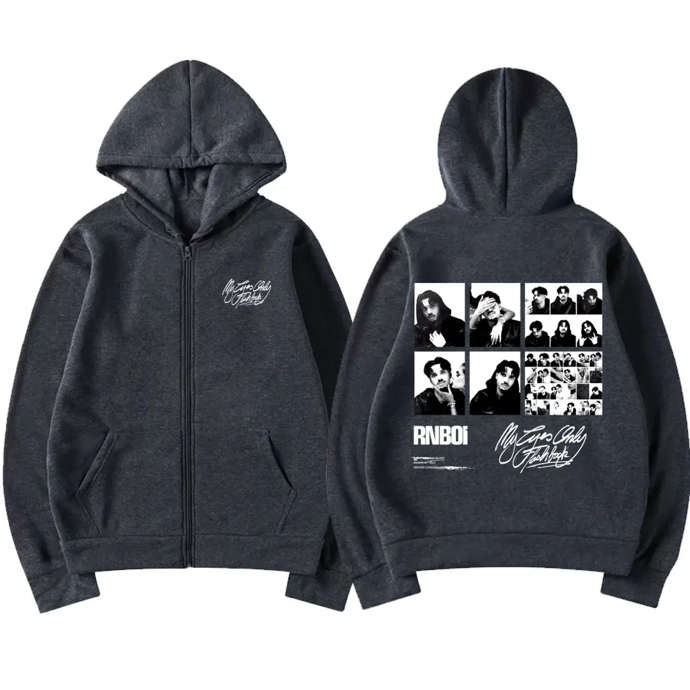 Imagen 5: Sudadera con capucha y cremallera RnBoi My Eyes Only Flashback Album Merch para hombre y mujer, estilo hip hop, moda pop, chaqueta con cremallera, abrigo streetwear