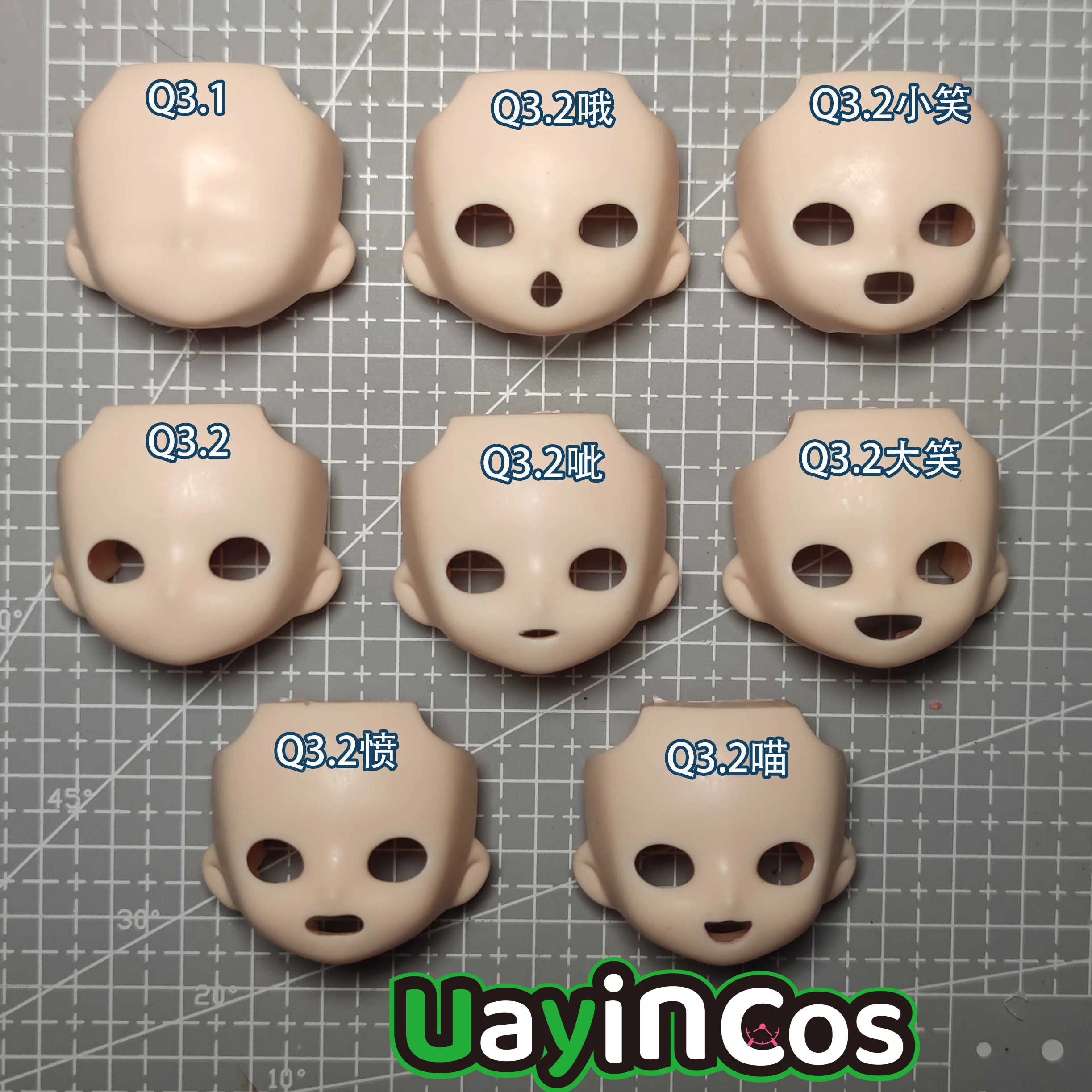 

Handmade OB11 GSC Faceplates Blank Face Water Sticker Face Shell Make Up Faceplate BJD Doll Accessories Game Anime Toy Kids Gift