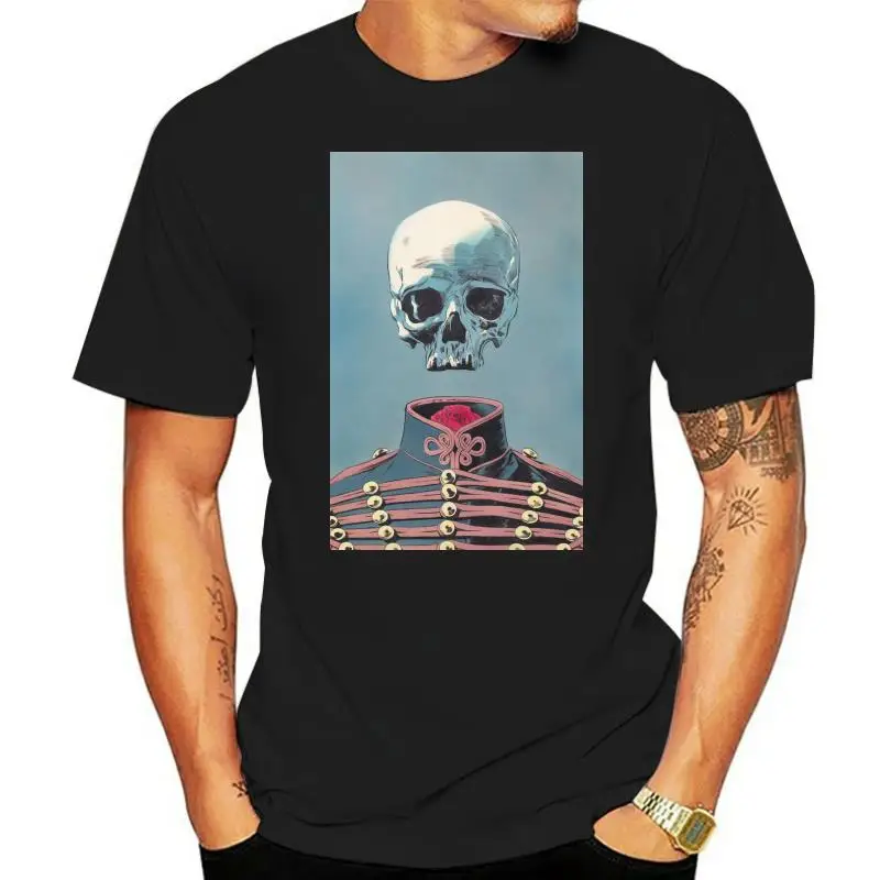 Skull General T-shirt Skeleton Military Colonel Captain Tee Napoleon War Top