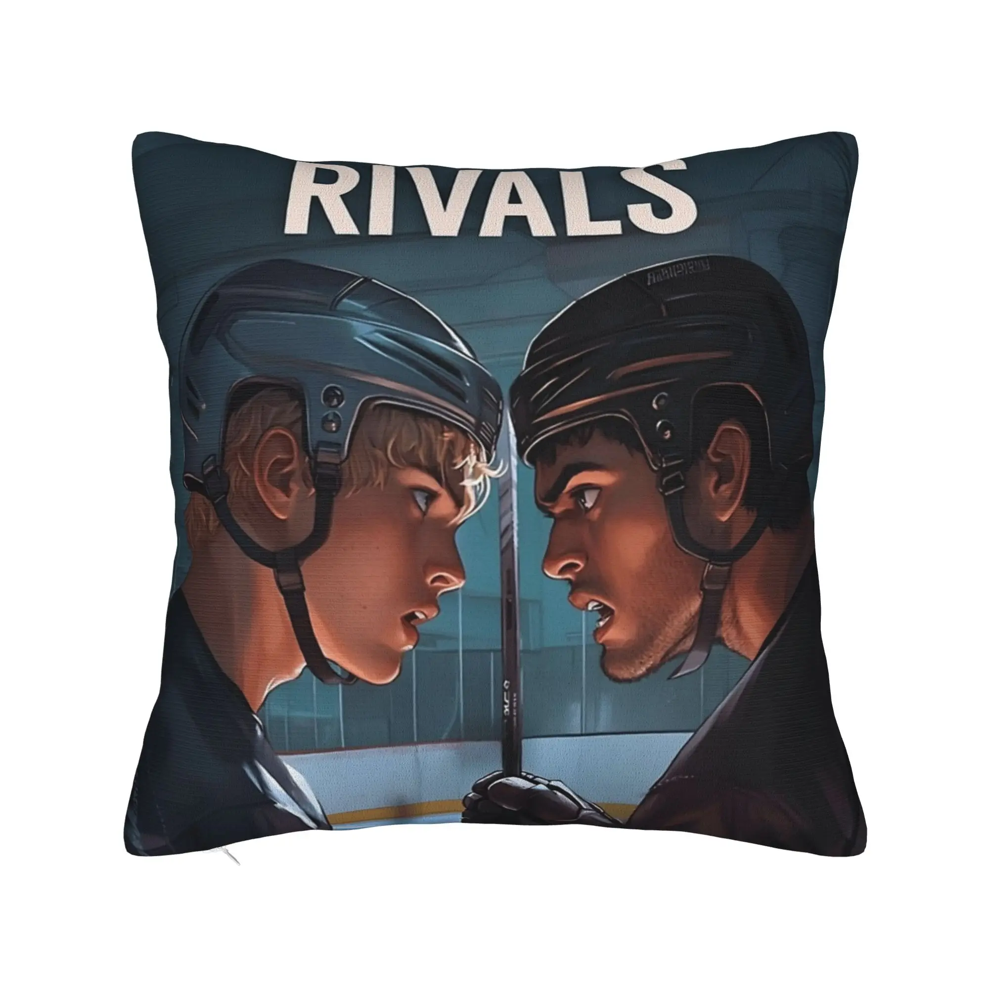 Heated Rivalry Pillowcase Printing Polyester Cushion Cover Decorations  Throw Pillow Case Cover Home Zippered 18"
