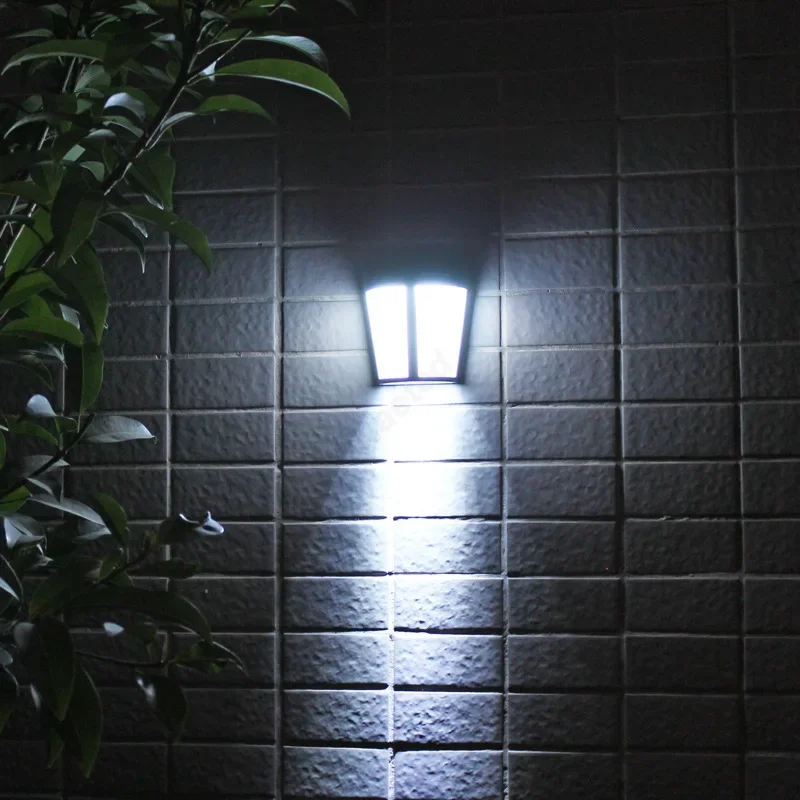 Lampe murale solaire LED pour extérieur, jardin, cour, clôture, paysage, garage, décoration, luminai