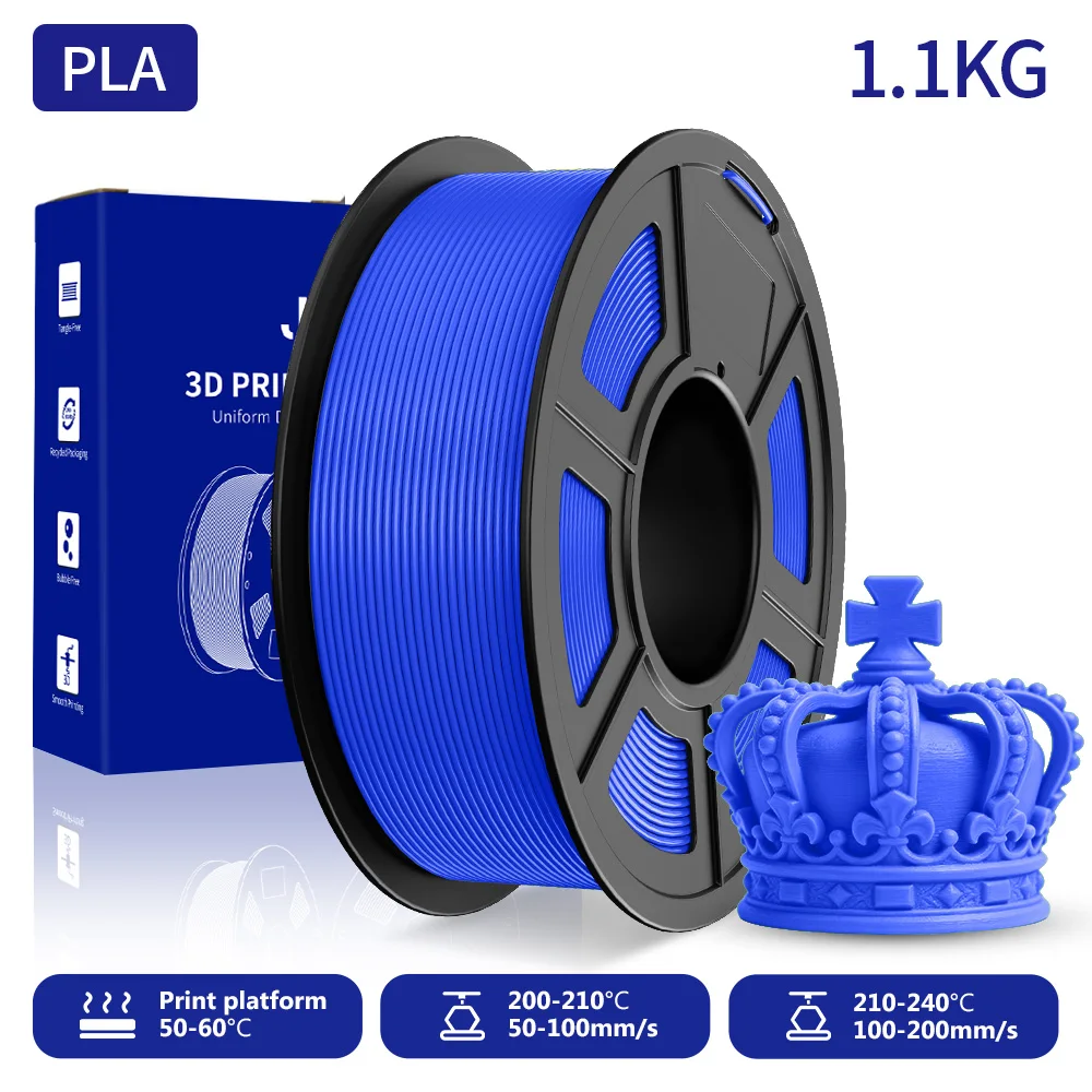JAYO 1 Rolle PETG/ABS/PLA/PLA Transparentes Regenbogen 3D-Drucker-Filament 1,75 mm, blasenfrei und ungiftig, 3D-Druckmaterialien für 3D