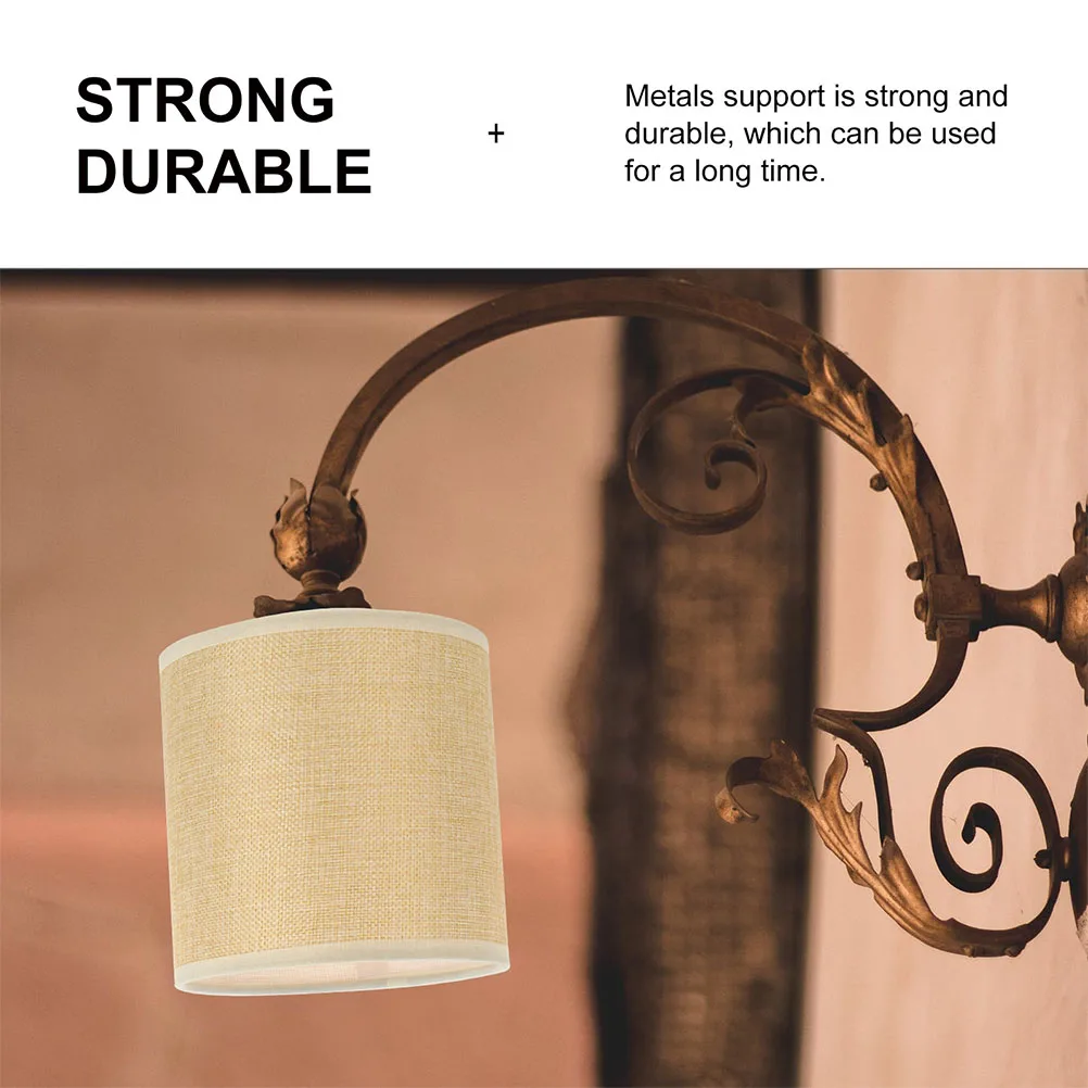

Stylish Linen Cloth Durable Light Cover Versatile Household Accessory For Bedroom Study Simple Fabric Light Shade Elegant Desk