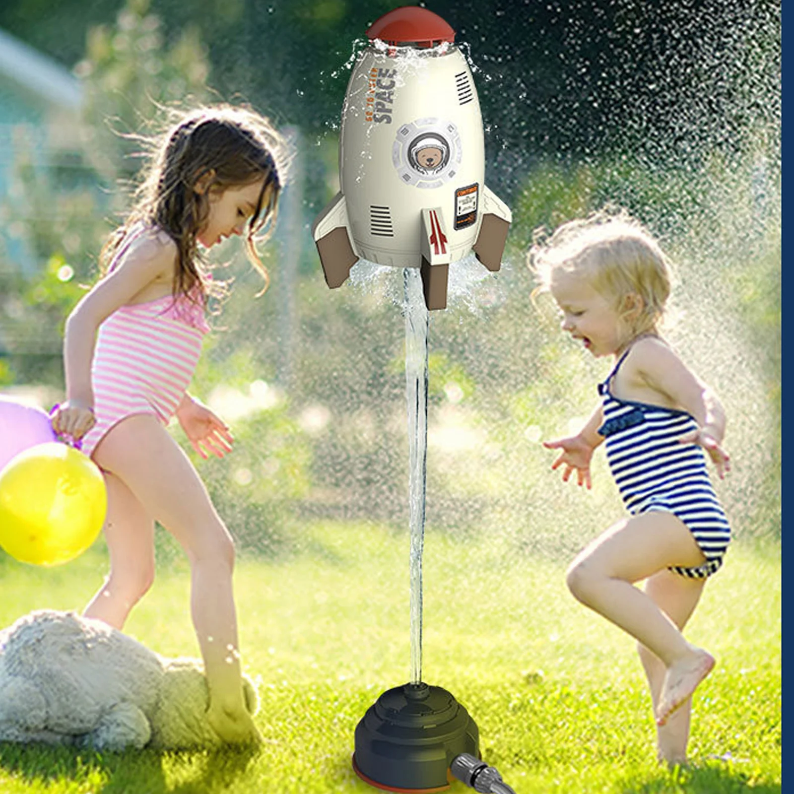 Rocket Launcher Toy Rocket Water Pressure Lift Sprinkler Children Outdoor Toys