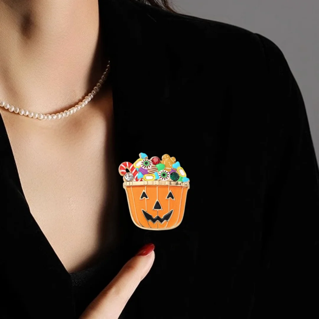 1PCS Halloween Cute Pumpkin Pins Halloween Pins Casual Party Friends Accessories Holiday Gifts Decoration