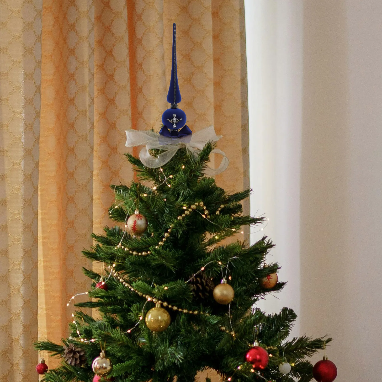 

Christmas Tree Topper Bling Rhinestone Ornament Xmas Party Home Decor Festive Decoration Christmas Tree Bling Topper