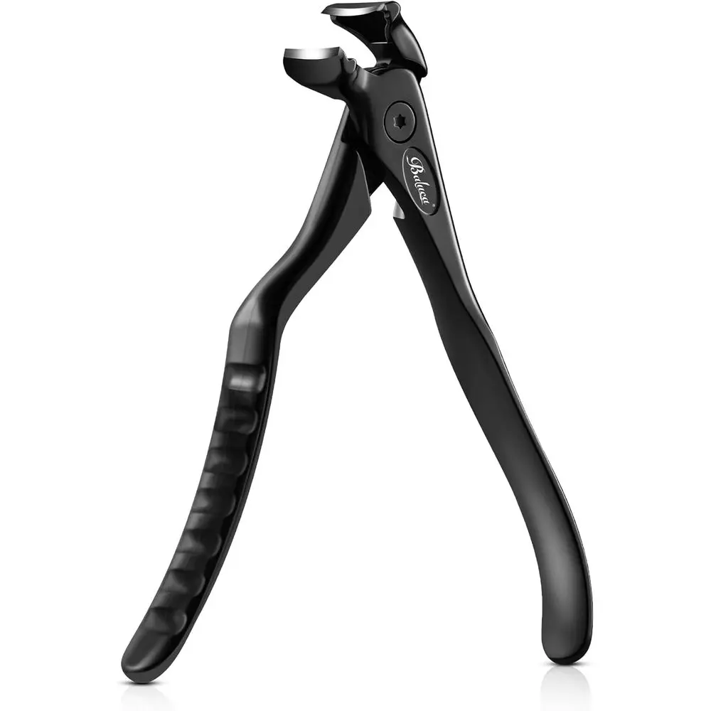 

Long-Handled Nail Clippers with Catcher for Thick Nails - Ergonomic Design (Black)
