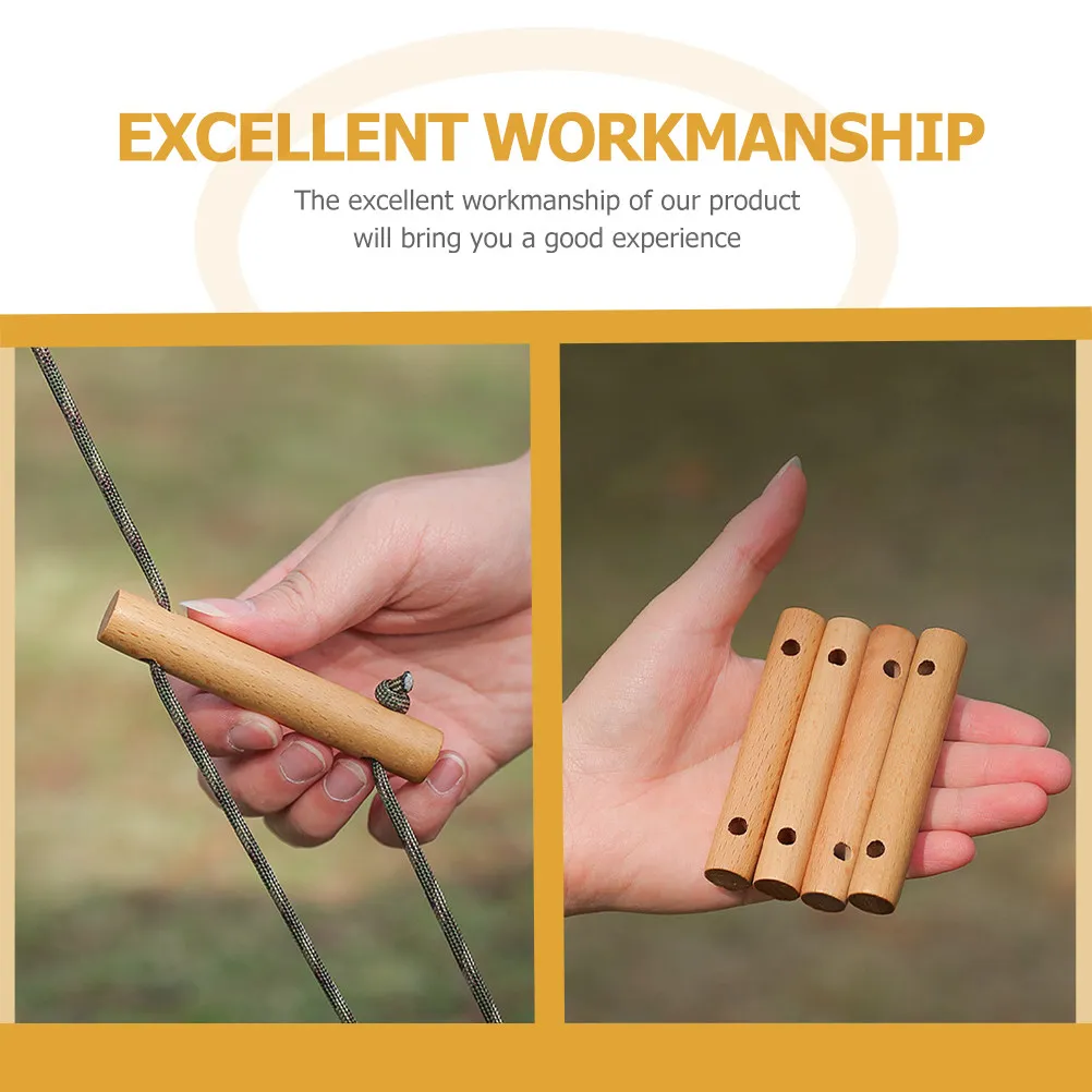 4Pcs Tent Rope Buckles Multifunctional Portable Lightweight Wear-Resistant Rope Adjusters for Camping Outdoor Picnic