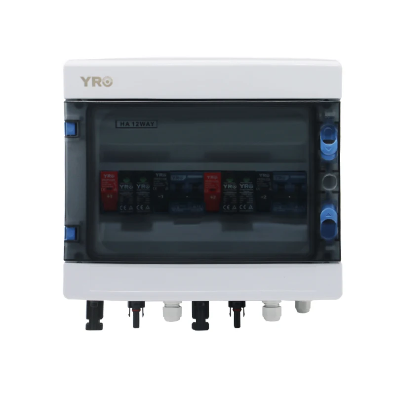 2 In 2 Out 550V Photovoltaic DC Combiner Box Solar Panel Distribution Box Solar System For Home Complete Kit