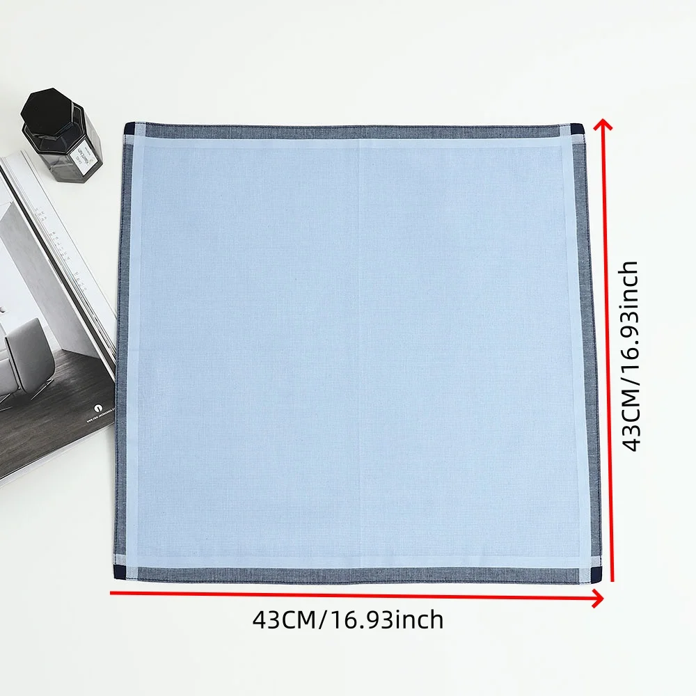 6 Packs of Men's Small Fine-Grained Handkerchiefs, Cotton Handkerchiefs, Gentleman Flap Pocket Pants Squares, Wedding Season Groom's Souvenirs, Father's Day Gifts