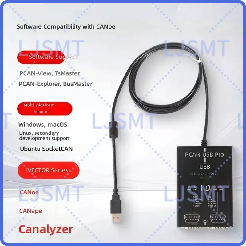 PCN USB Pro FD 8 12 16 Mbit s Dual channel CAN for Germany PEAK IPEH 004061 supports Vector CANoe