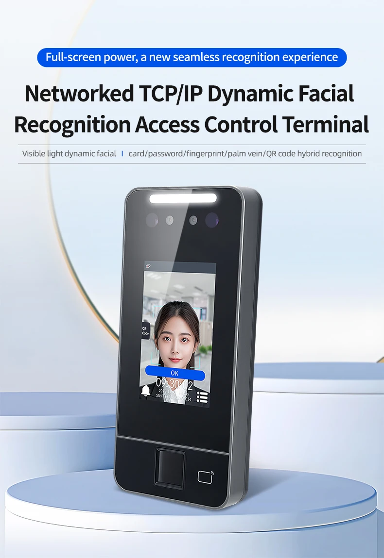 

XFACE40V Network Biometric Fingerprint Attendance Machine Time Attendance Employee Checking in Recorder Software Download data
