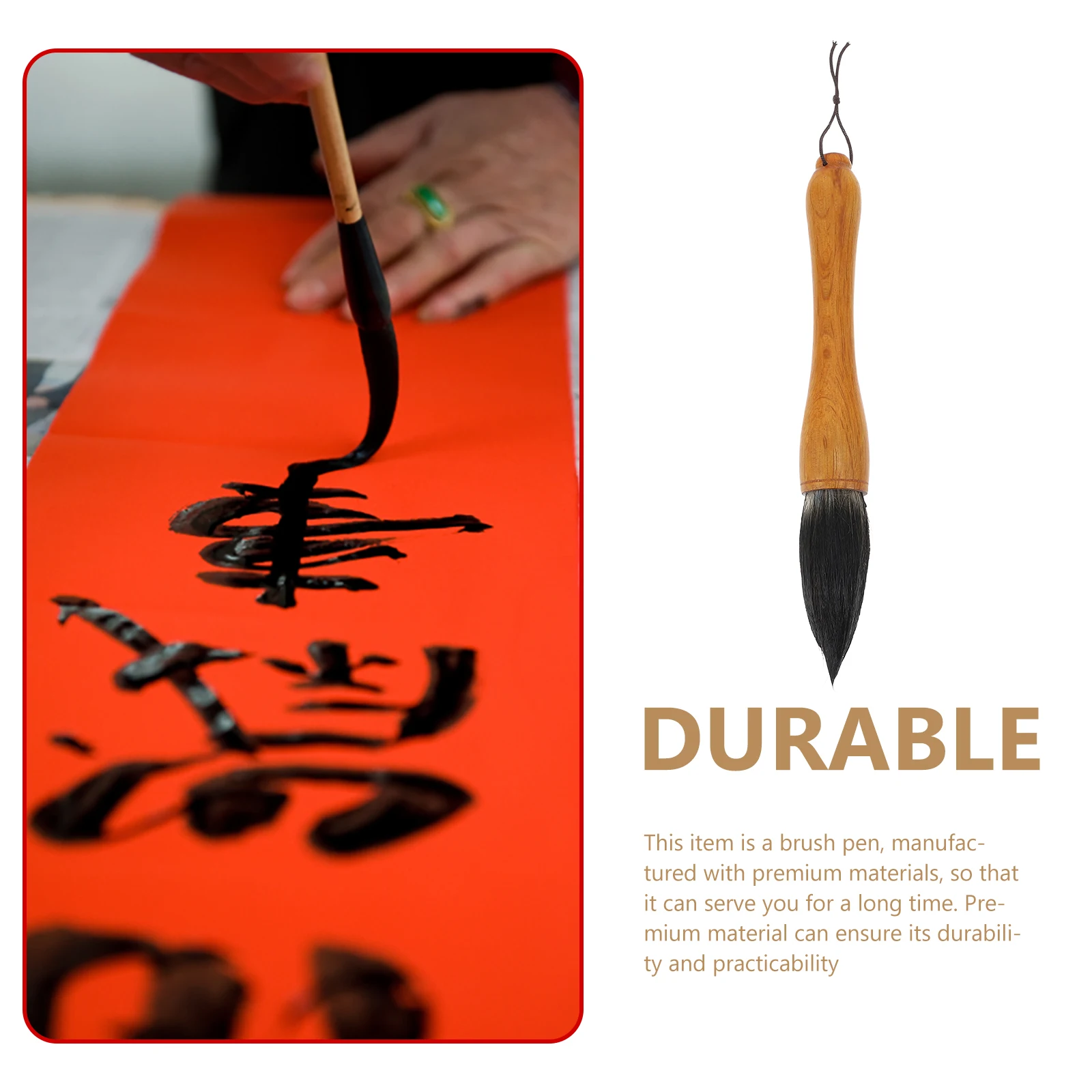 

Chinese Calligraphy Pen Set Wolf Hair Wooden Brushes For Writing Painting And Calligraphy With Comfortable Hold And Smooth Flow