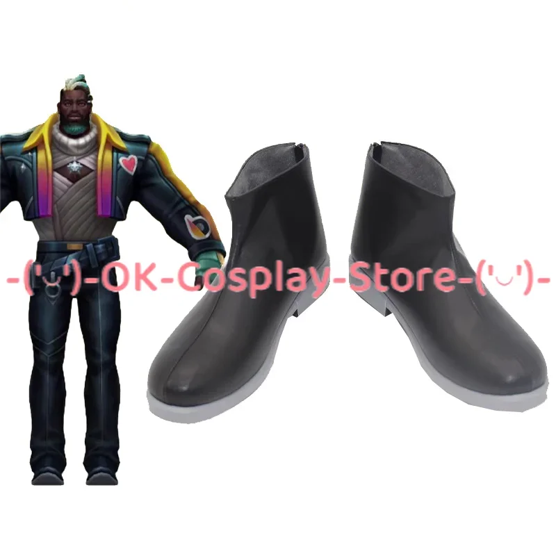 

[Customized] The Pride of Nazumah K'Sante Cosplay Shoes LOL Heartsteel Anime Roleplay Props Carnival Holiday Party Leather Boots