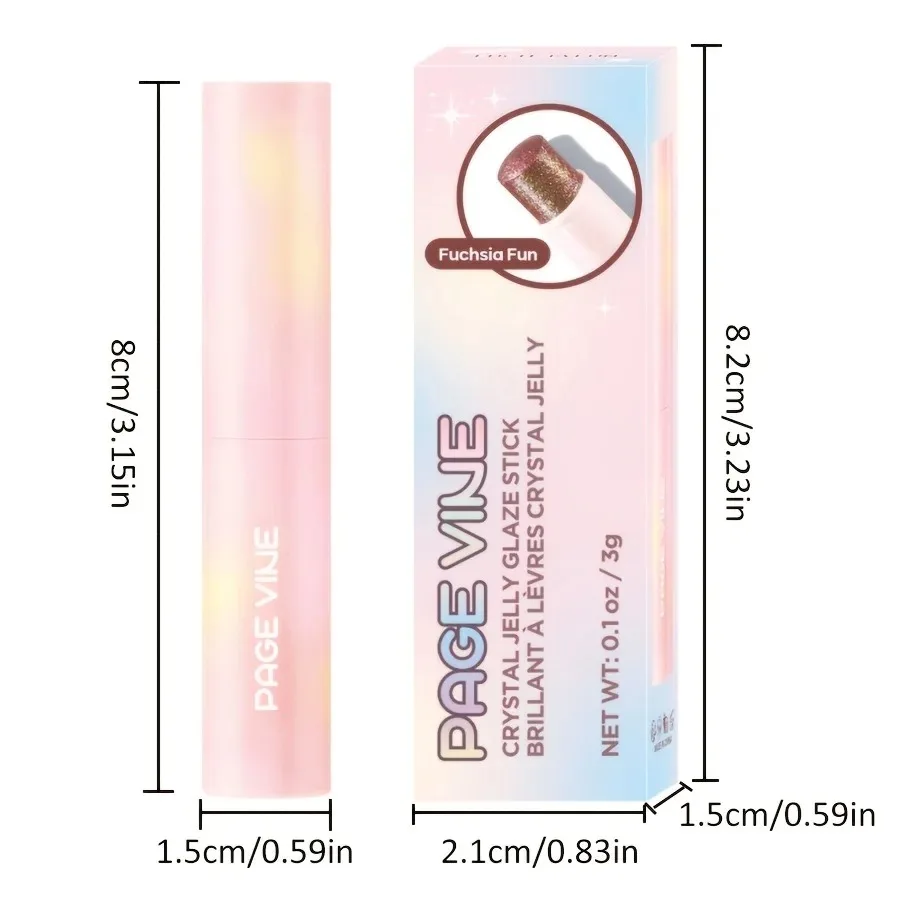 Bâton de surbrillance de fard à paupières en gelée, paillettes scintillantes, pigment élevé longue durée, fête de saint-valentin, plage, voyage, vacances