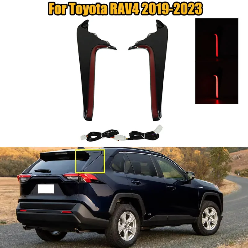 LED Rear Tail Light  Driving Dynamic Turn Signal Brake Lamp 3 Functions For Toyota RAV4 2019 2020 2021 2022 2023 Car Accessories