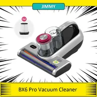 JIMMY BX6 Pro Vacuum Cleaner, 600W Double Cup Anti-mite Cleaner，245mm Suction Inlet, 0.5L Dust Cup Capacity, Smart Dust Sensor