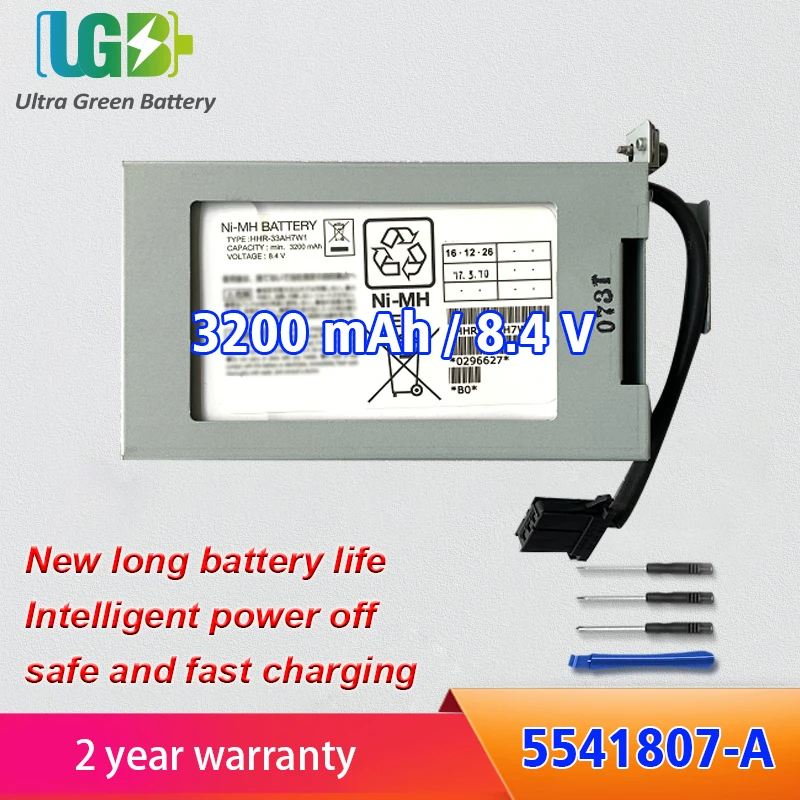 UGB New 5541807-A 552750-A Battery For HP XP P9500 HDS VSP FAUPC-HRSD G1000 HHR-33AH7W1 Battery 3200mAh 8.4V