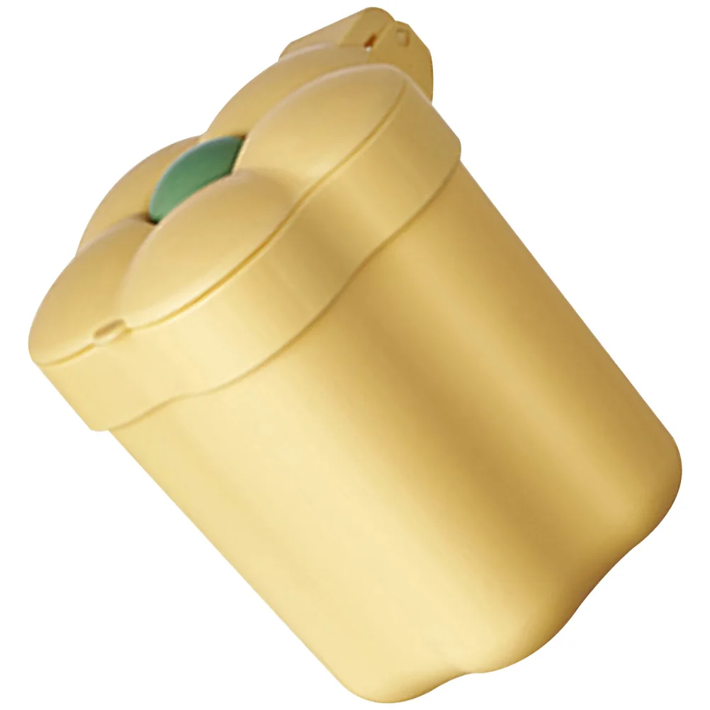 

Desktop Garbage Can Wastebasket Trash Bin Container Sturdy Abs Creative Mini Storage Home Rubbish Reusable Smooth Safe Easy