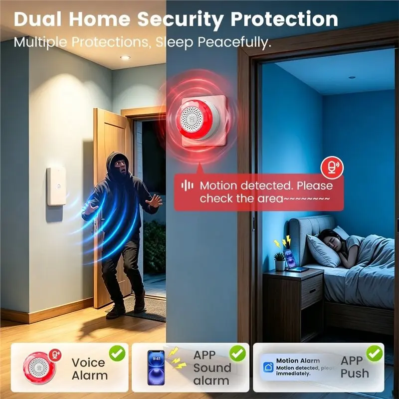 B27B Tuya Home Wifi Radar Induction Touch Wall Light Switch US Standard Single & Neutral Wire App Control