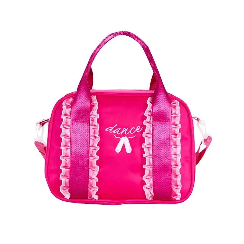 Dance bags Children's shoulder Bags Kid's handbags backpacks Latin Ballet Satchel Printed Girls Princess lace shoes tote NAB174