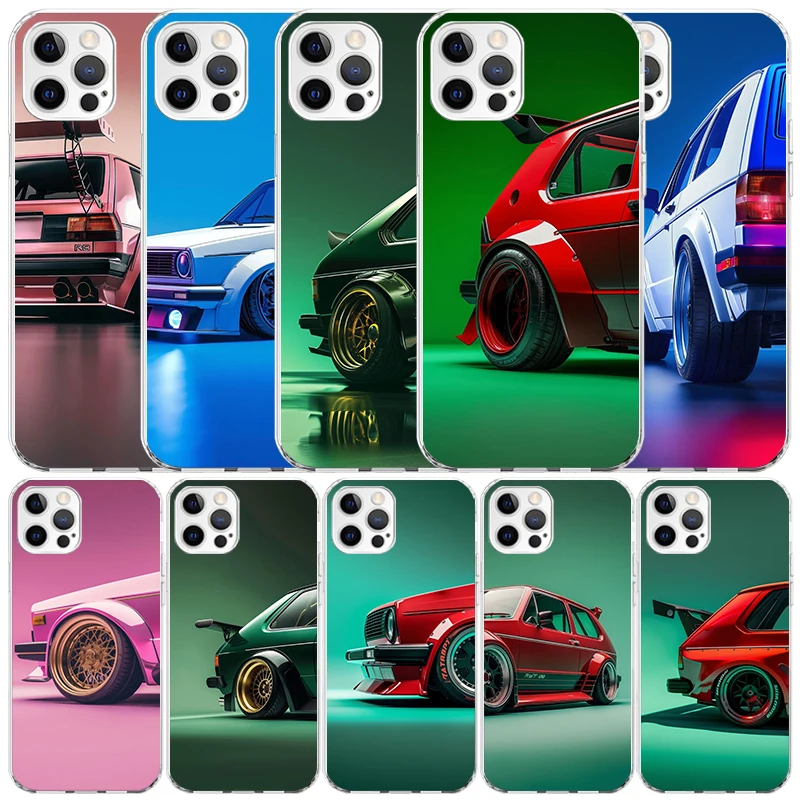Phone Cases That Fit Iphone 16E - MK1 Golf Vintage Car Soft Cover