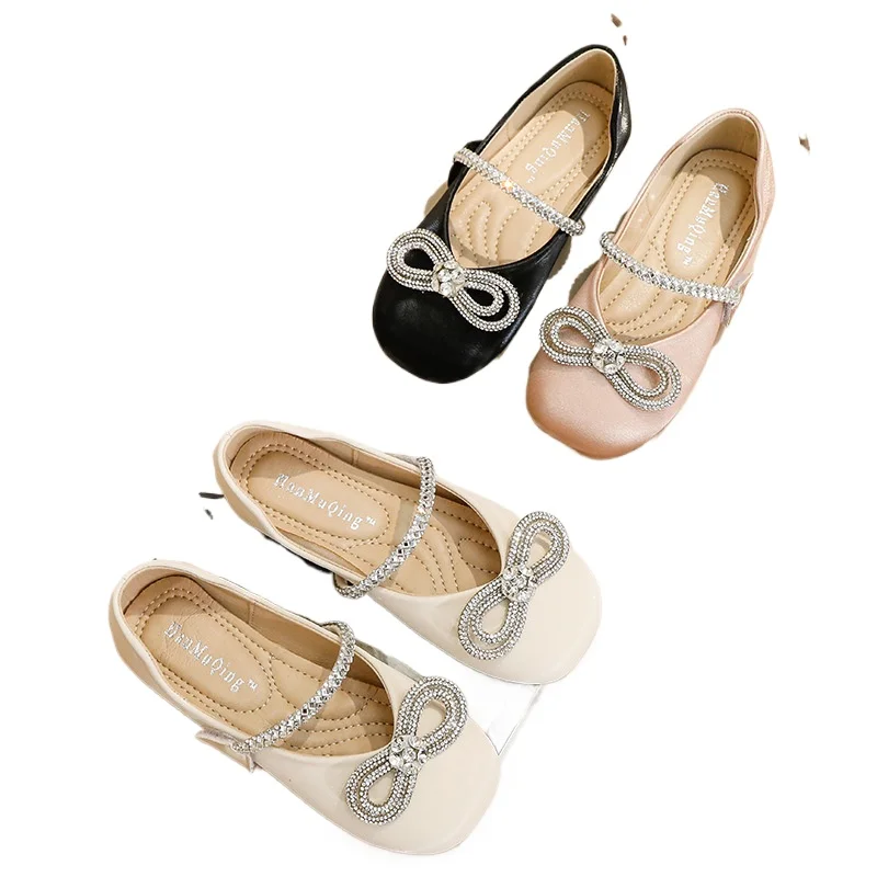 

Новые весенние танцевальные туфли из микрофибры, туфли на липучке со стразами, однотонные корейские версии модной обуви принцессы