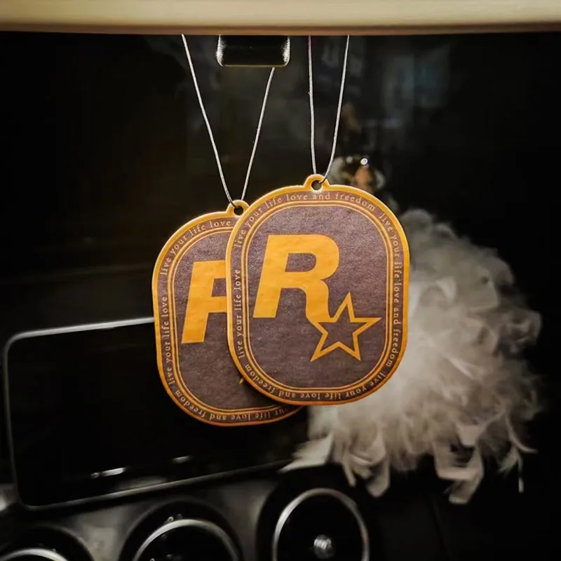 Black Gold R-Star Scented Car Home Car Pendant New High-End Car Aromatherapy Lasting Fragrance Game Peripheral Festival Gift