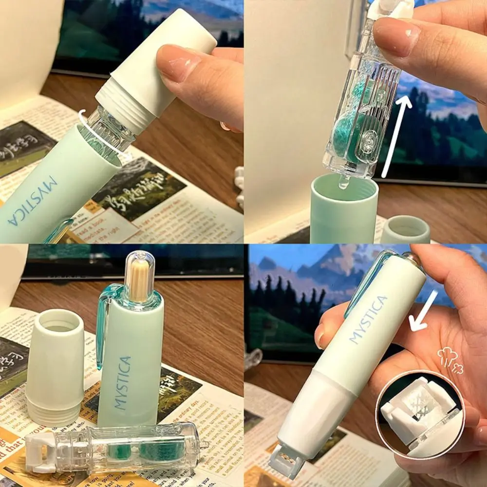 Długopis z klejem w taśmie obracanym o 360 stopni, klej w taśmie w kształcie długopisu, duża pojemność, do scrapbookingu DIY.