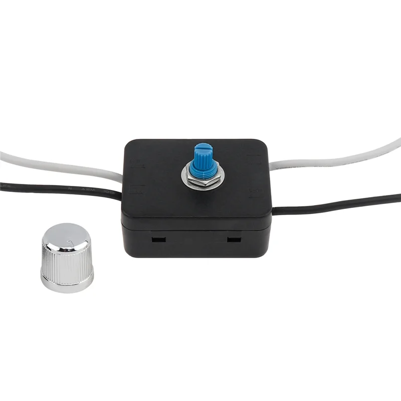 HRBAJ-Built-In Dimmer Switch Combo Kit 120V Rotary Canopy Dimmer Switch Replacement For Table Lamps / Floor Lights